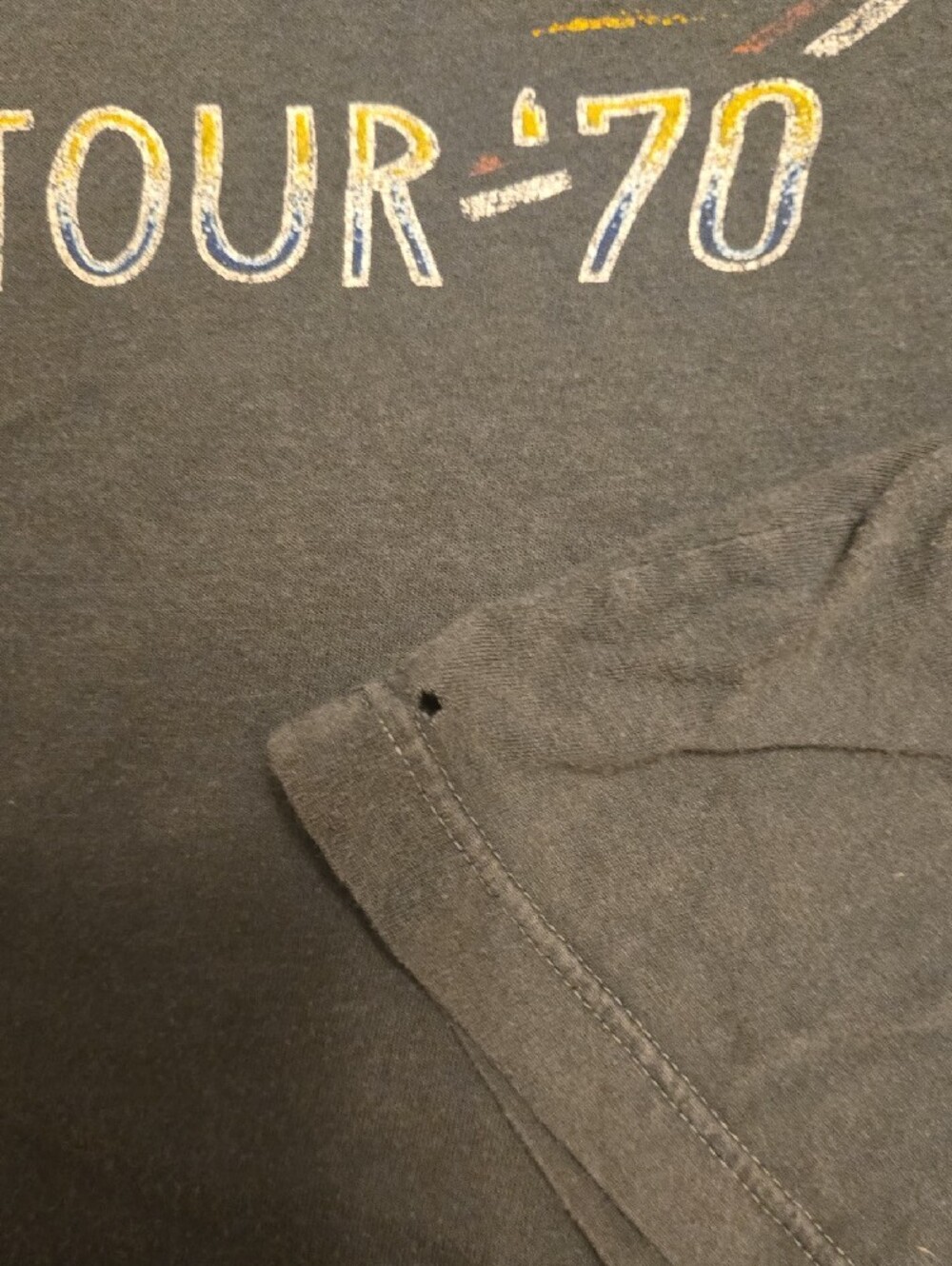 Daydreamer Charcoal Led Zeppelin Graphic Tee with Yellow Print - Picture 8 of 8